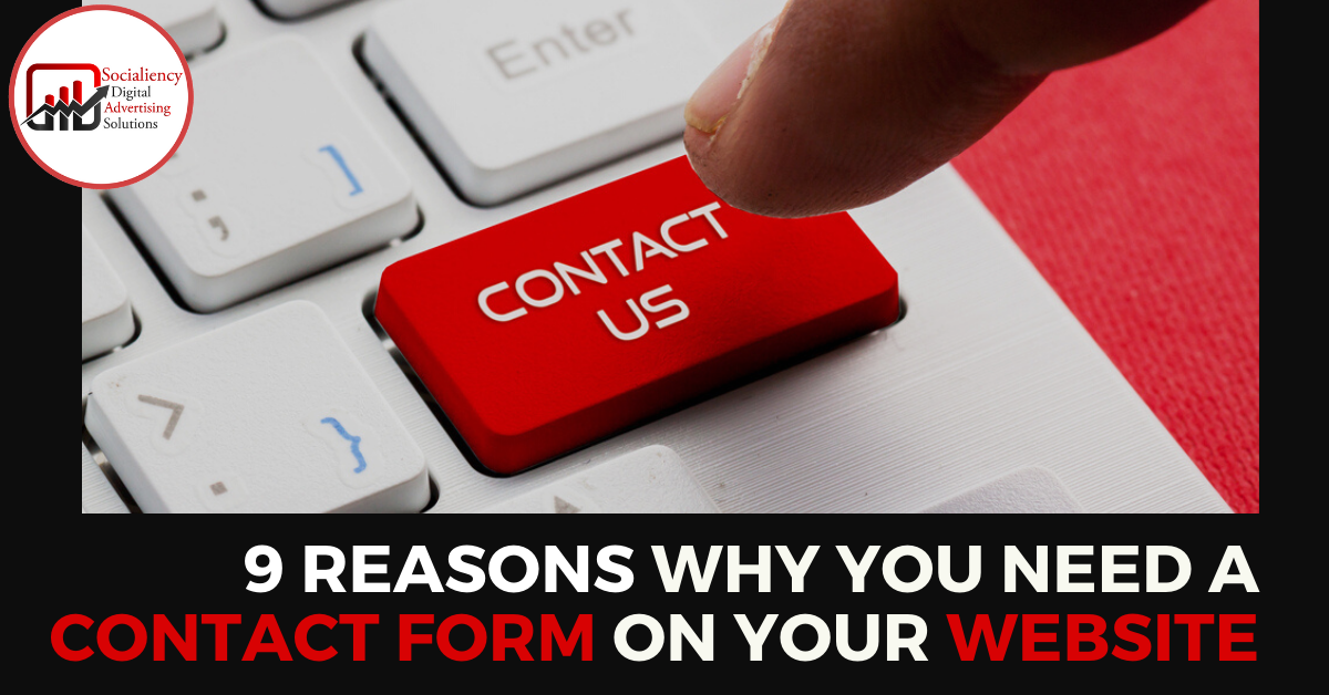 9 reasons why you need a contact form on your website